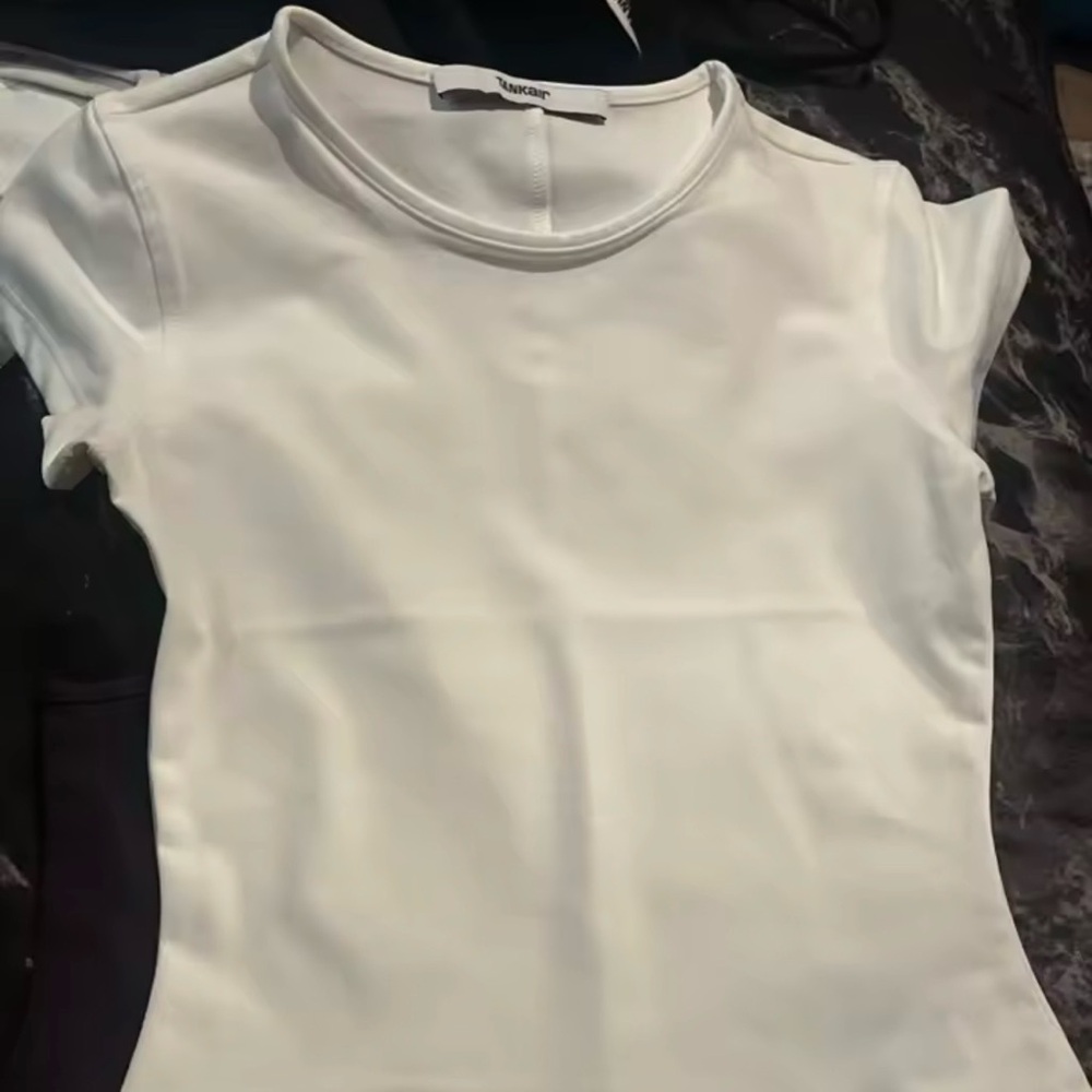 Elegant White Short Sleeve Tee